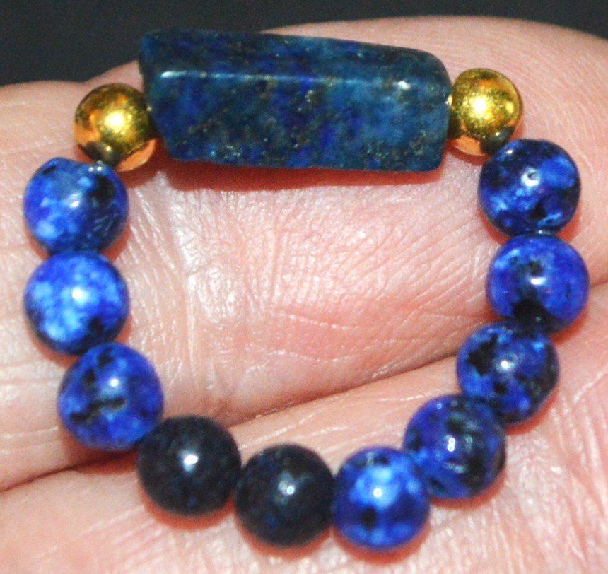Anelli: Ring L-8401 – Lapislazuli – elastisch – Nuovo e nell'imballaggio originale da Goldiwil (Thun) venduto da han_v5b7 1