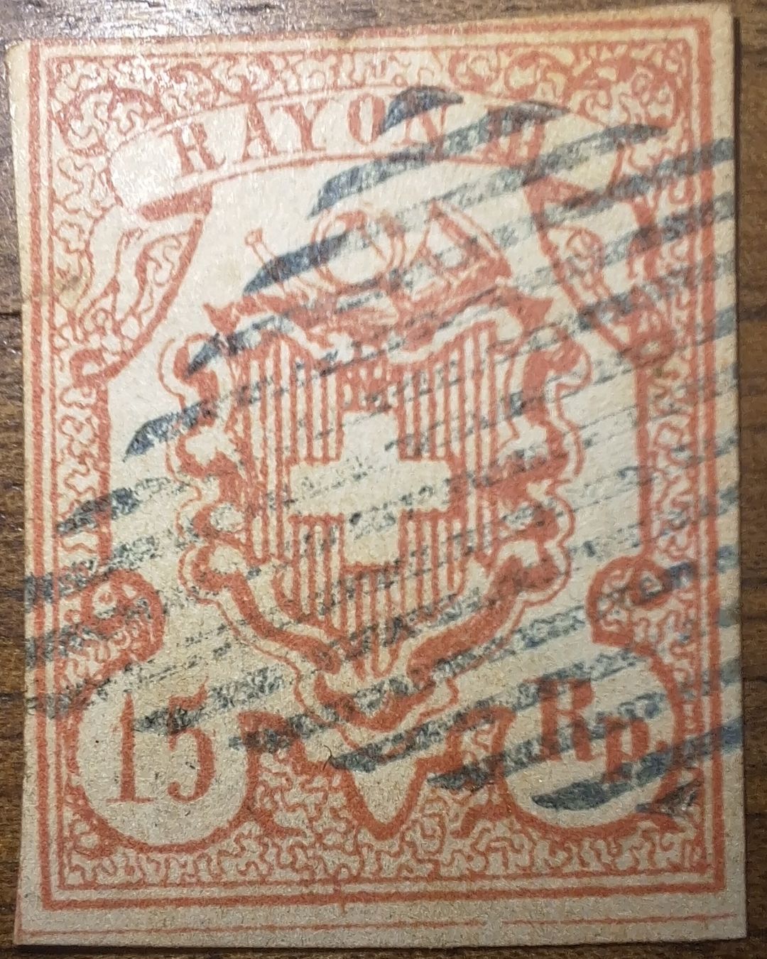 Tutti i francobolli: Rayon Nr. 20 Typ 4 Kat. 200 – Usato da Balgach venduto da SIMEON27