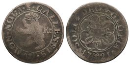 St. Gallen 4 Kreuzer 1721  /3400