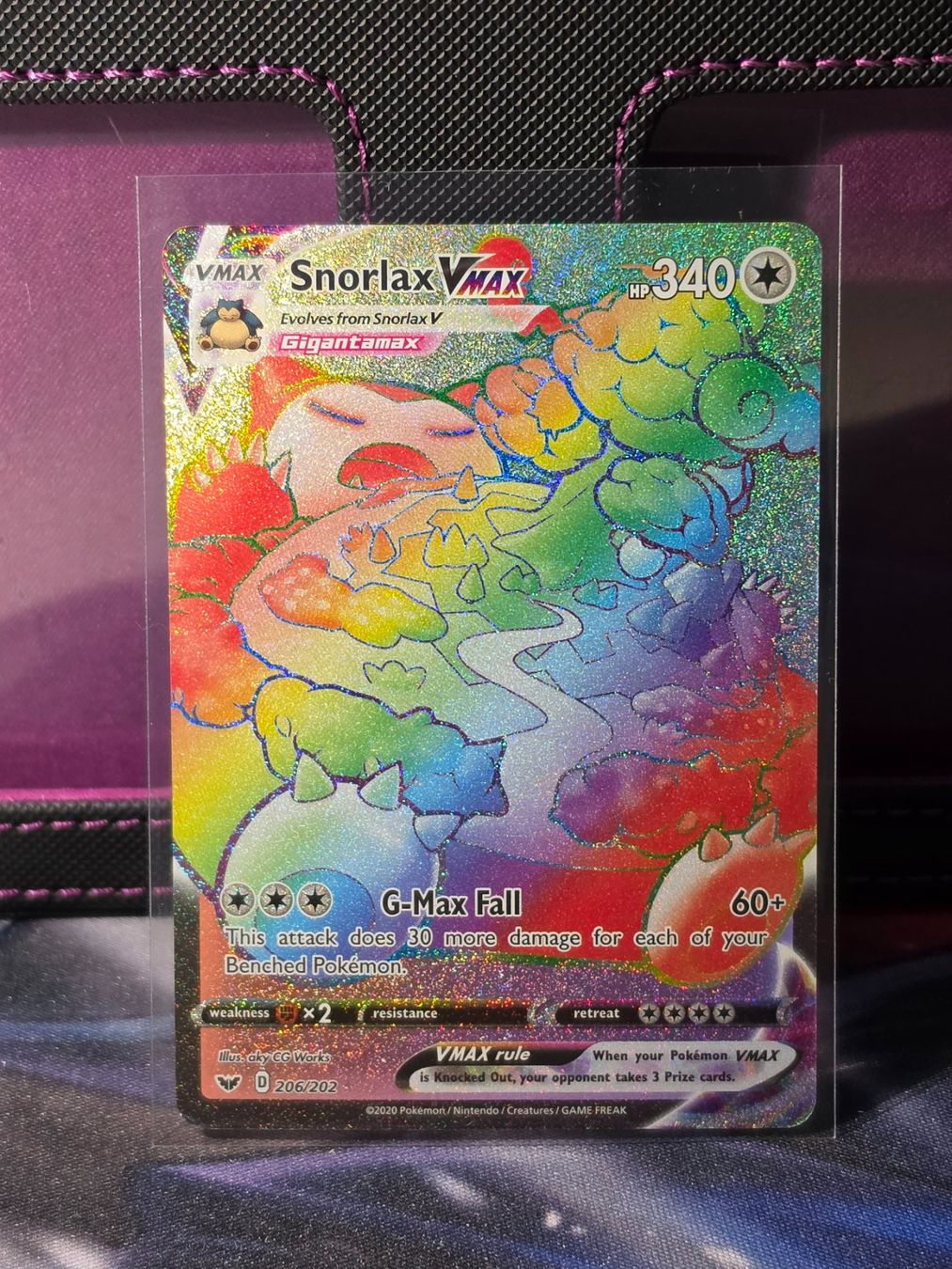Pokémon Sammelbilder & Trading cards: Snorlax VMAX 206 – Gebraucht aus Binningen von oscark77