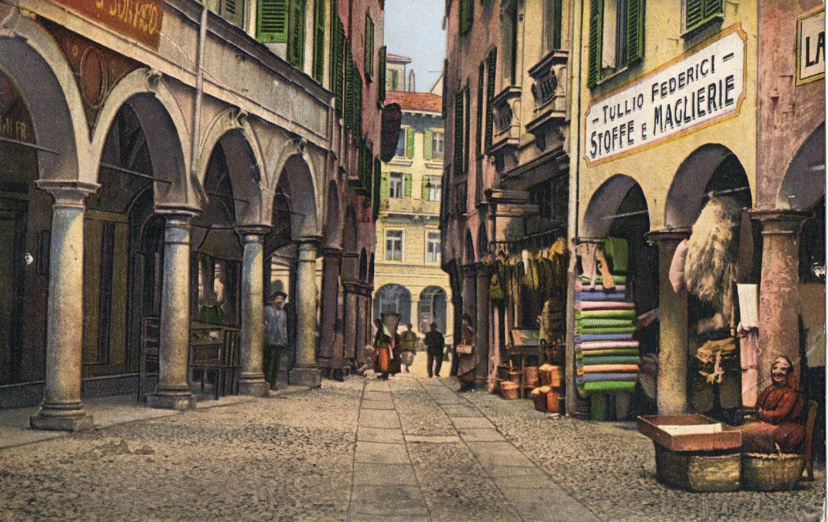 Cartoline postali: Lugano - Via Pessina – Usato da Melano venduto da pisonsdro