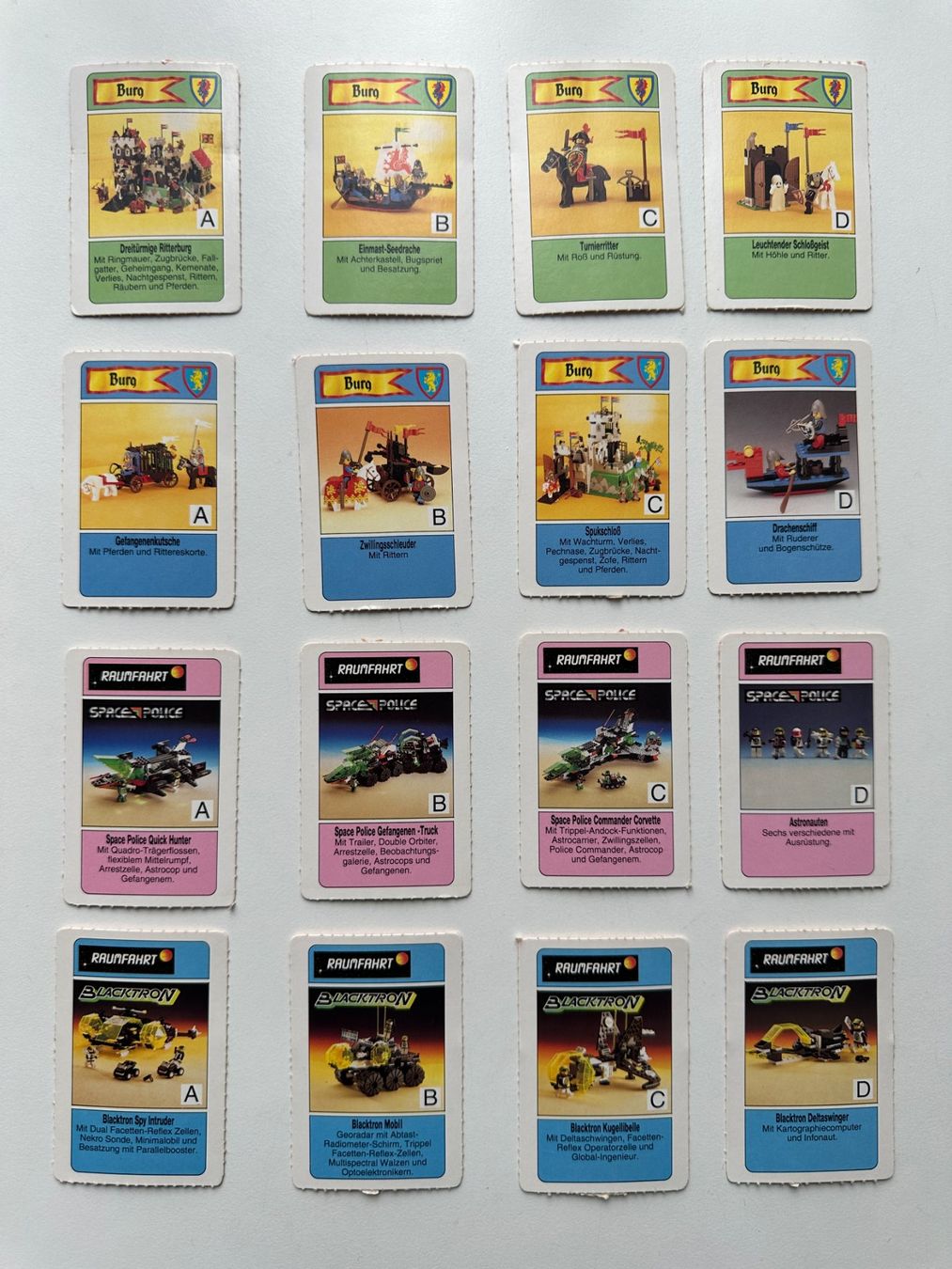Sammelbilder & Trading cards: Lego Mini-Quartett Bastelbogen aus Fix und Foxi 1992 – Gebraucht aus Zug von Supervamp