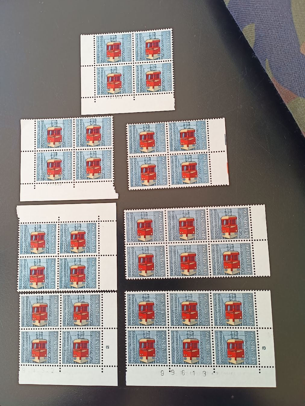 Alle Briefmarken: Specimen Bahn 1966 / Mehrfarbiger Stichtiefdruck – Gebraucht aus Brugg AG von Ente015