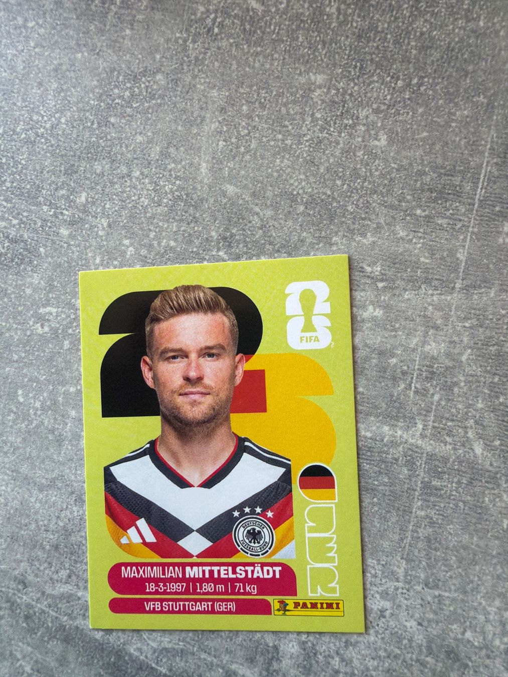 Panini Sammelbilder & Trading cards: Panini Maximilian Mittelstädt GER9 – Gebraucht aus Pfeffingen von Fantasy1971