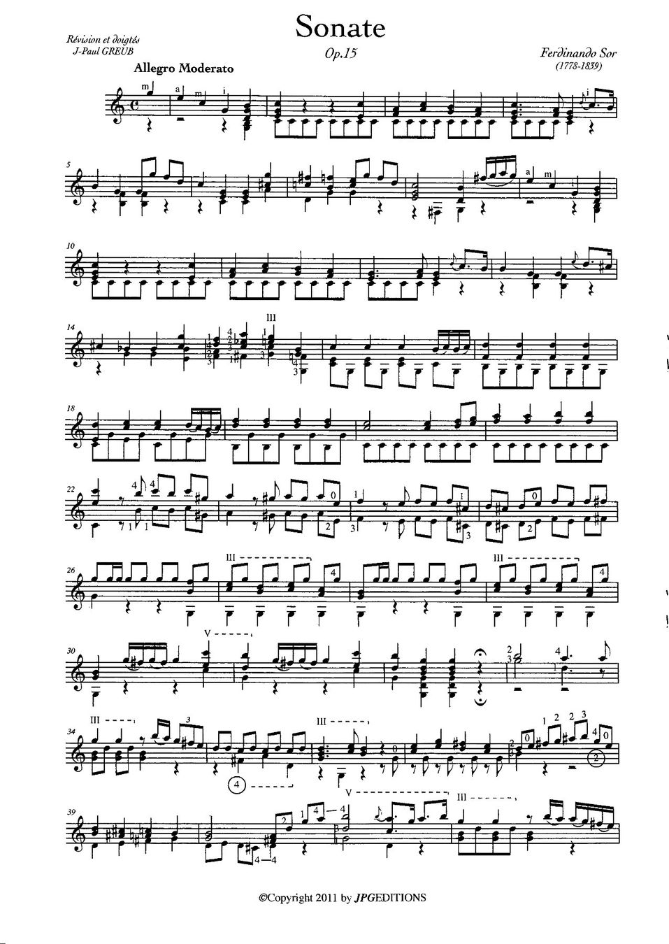 Bücher: F. SOR – Sonate – Neu und originalverpackt aus St-Blaise von partita-ch 1