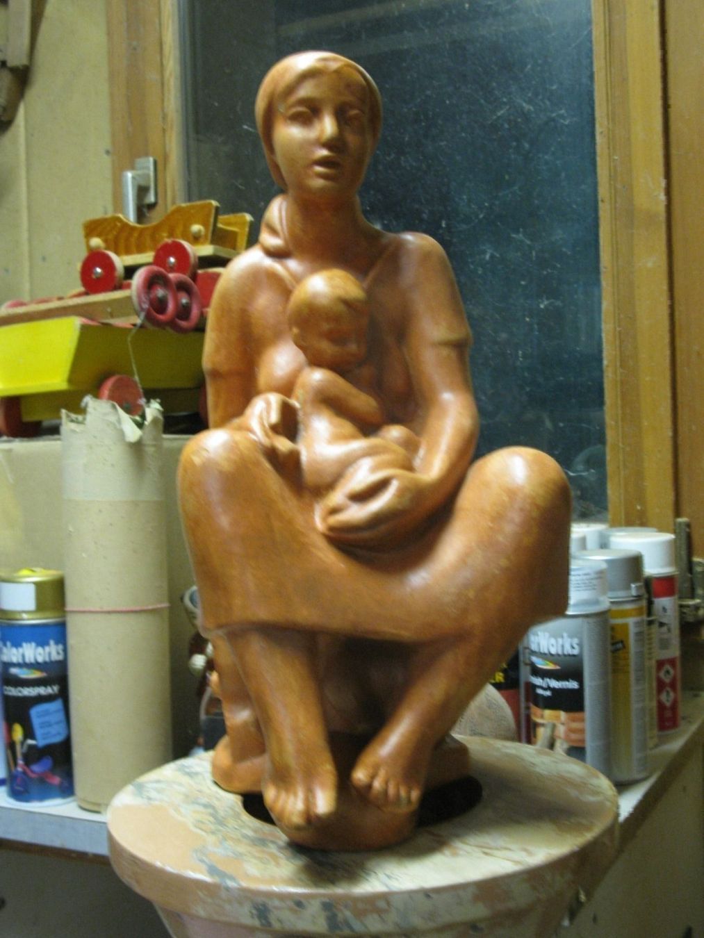 Sculture & Statue: Frau mit Kind – Usato da Altstätten venduto da antikundart 8