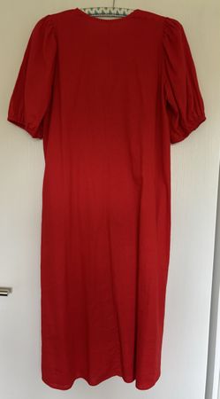 Kleid rot Leinen neu Gr. M