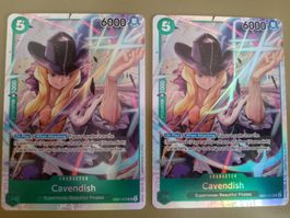 One Piece 2x Cavendish EB01-012 SR First Print
