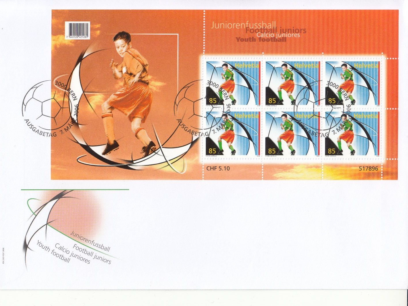 Tutti i francobolli: SBK 1195 Kleinbogen FDC – Usato da Bürglen TG venduto da StampGraf