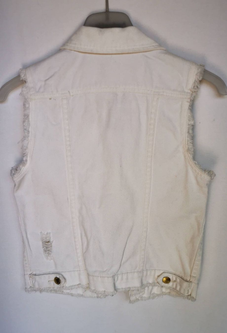 Gilet & Giacche: Weisse Jeansweste, Gr. XS / S – Nuovo (secondo la descrizione) da Sarmenstorf venduto da taosun2 1