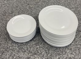 Teller Set weiss 24 Stück 20 cm und 27 cm guter Zustand