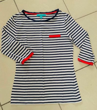 Streifenshirt FEVER LONDON Gr. S blau mit 3/4 Arm Gr. 36