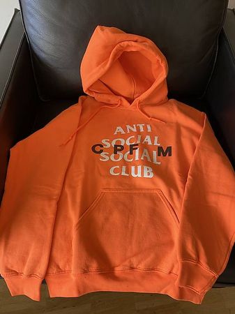 Anti Social Social Club Hoodie Pullover in Orange (S)