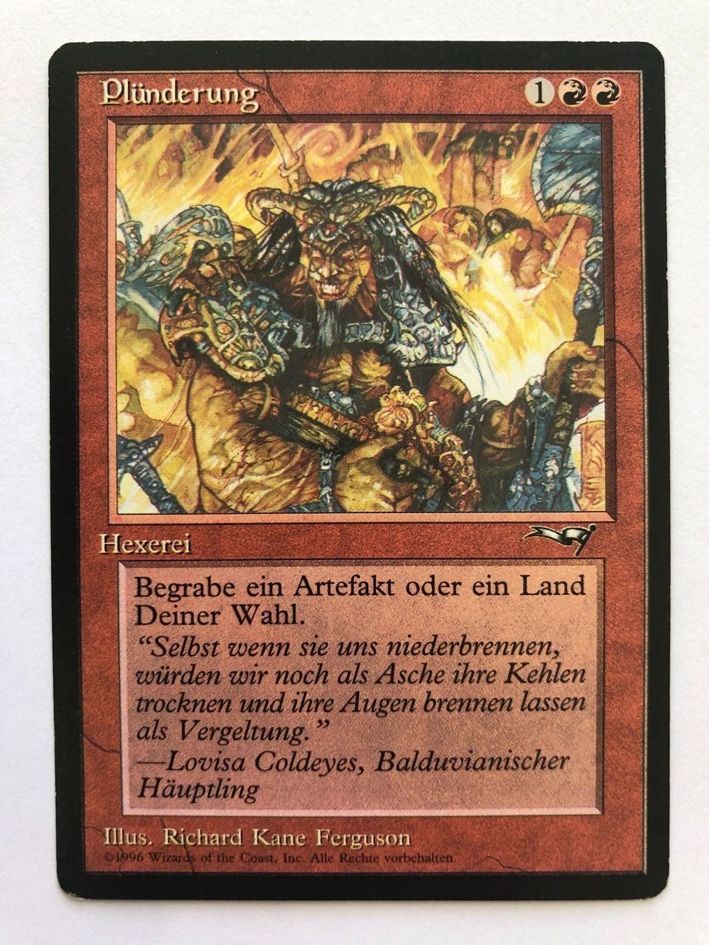 Cartoline: MTG - Plünderung – Usato da Zürich venduto da T_H_O_M_A_S