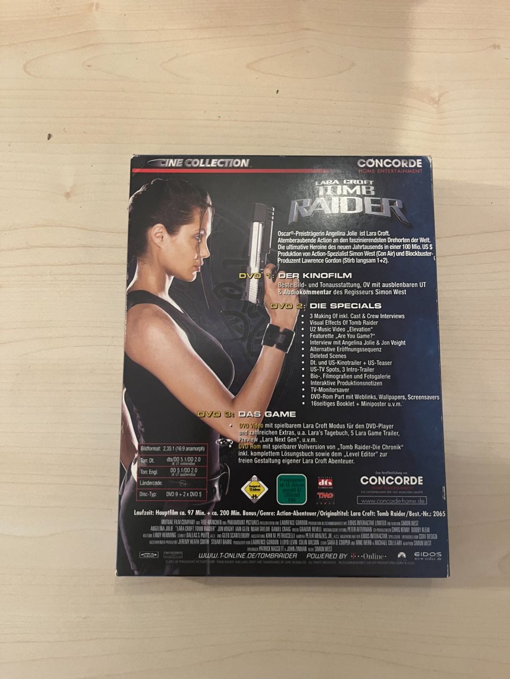 Tous les DVDs: Lara Croft Tomb Raider Powerpack 3 DVDs – D'occasion à Binningen par burger1985 1