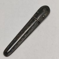 Antike Jugendstil Nadel-Etui aus Echtsilber Silber Nadel #A5