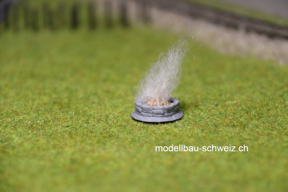 Feuerstelle mit Flacker LED - H0, 1/87, Bausatz (Neu und ...