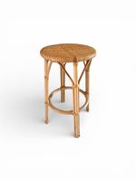 Vintage Rattan Hocker / Beistelltisch - Top Zustand!