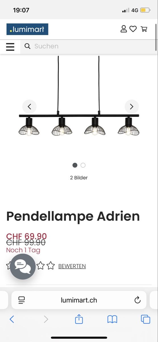 Livique Kronleuchter & Deckenlampen: Schwarze Pendelleuchte - nie gebraucht! – Neu (gemäss Beschreibung) aus Kehrsatz von erd_dwk2 1