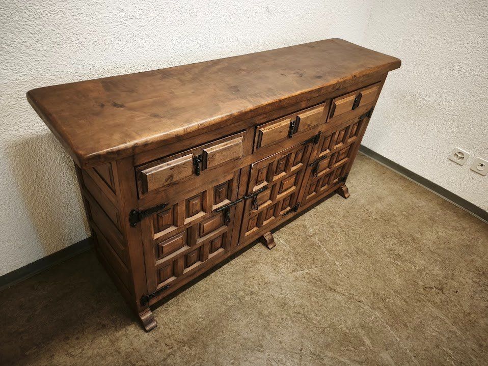 Commodes: Spanische Kommode Sideboard Eiche Massiv Holz Rustikal – D'occasion à Toffen par Immo-Erben 3
