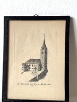 Top Stich  von Kürche ST.Peter in Zürich 1830 Dedica