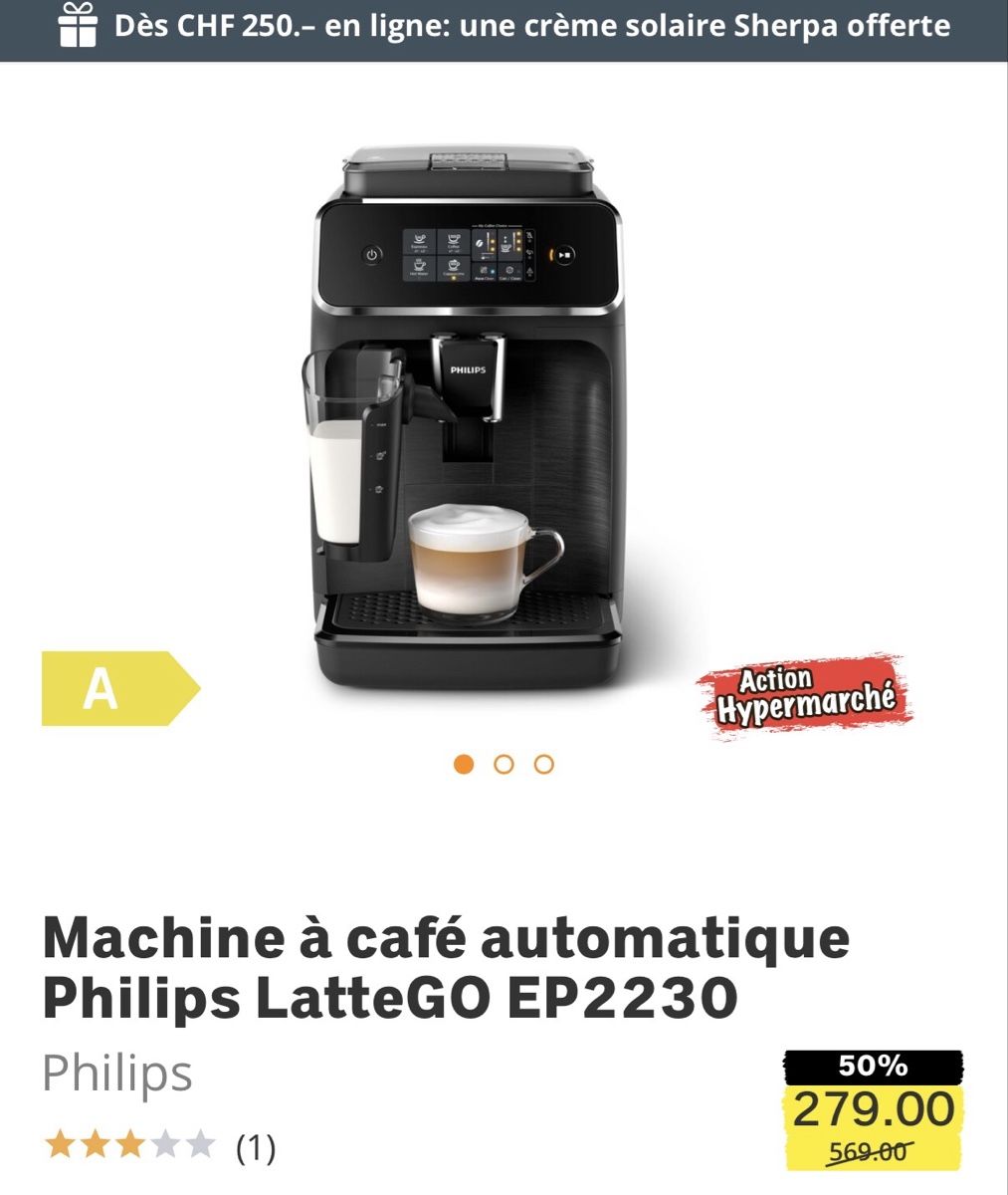Philips Macchine per caffè & Macchine per espresso: Machine à café automatique Philips LatteGo EP2230 – Usato da Genève venduto da you_72vx 4