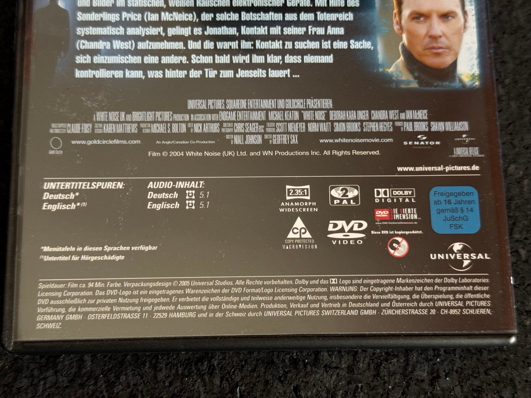 Tous les DVDs: White Noise DVD DE/EN Michael Keaton – D'occasion à Fribourg par tschjoly 3