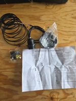 Schwarze Wandlampe/Deckenlampe, neu, komplett, Retro Stil