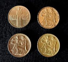 TOP 4 x 5 Fr Gedenkmünze (1948+1963) in SILBER !!!!!!!