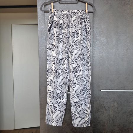 🐸 SOMMERHOSE VISKOSE SCHLUPFHOSE S TROPEN MUSTER HOSE