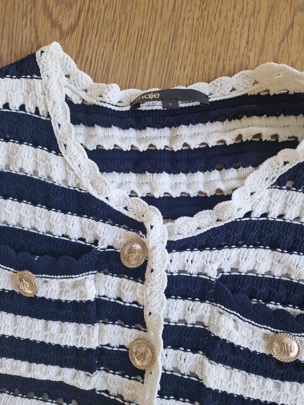 Giacche: Gestreifte Strickjacke Maje, Grösse 1 – Usato da Seftigen venduto da G00 5