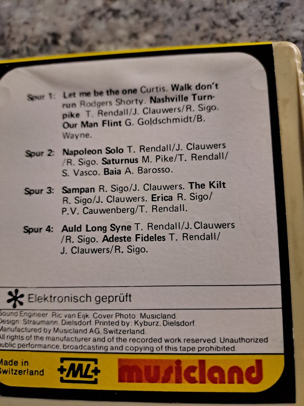Cassettes audio: 3 Stk. 8 Spur-Kasstten THE SHADOWS – D'occasion à Uetendorf par Essiggurken 2