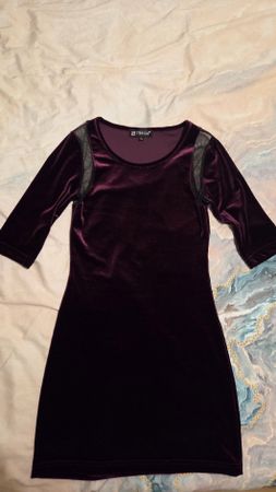 Cocktailkleid aus Samt Minikleid