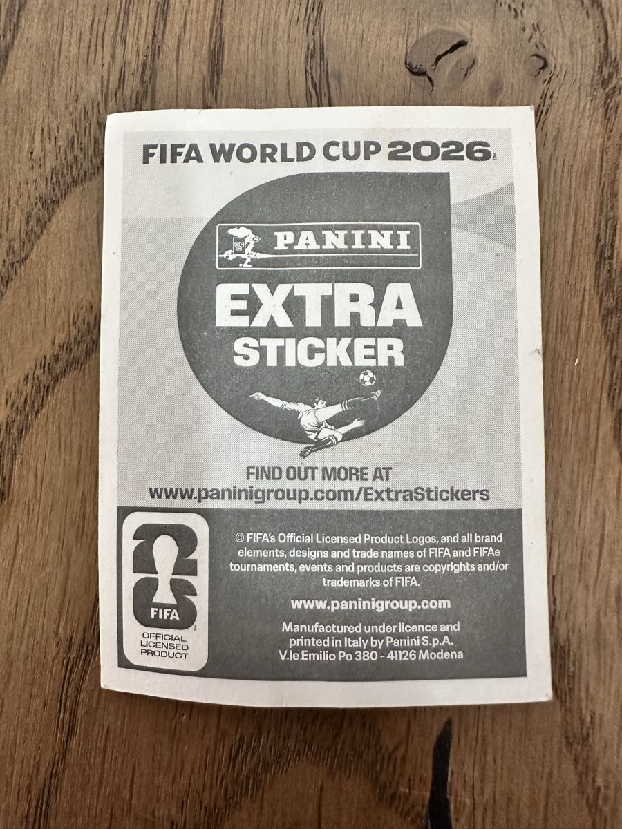 Panini Carte collezionabili: Panini 2026 Extra Sticker Federico Valverde – Nuovo e nell'imballaggio originale da Nidau venduto da pedalo13 1