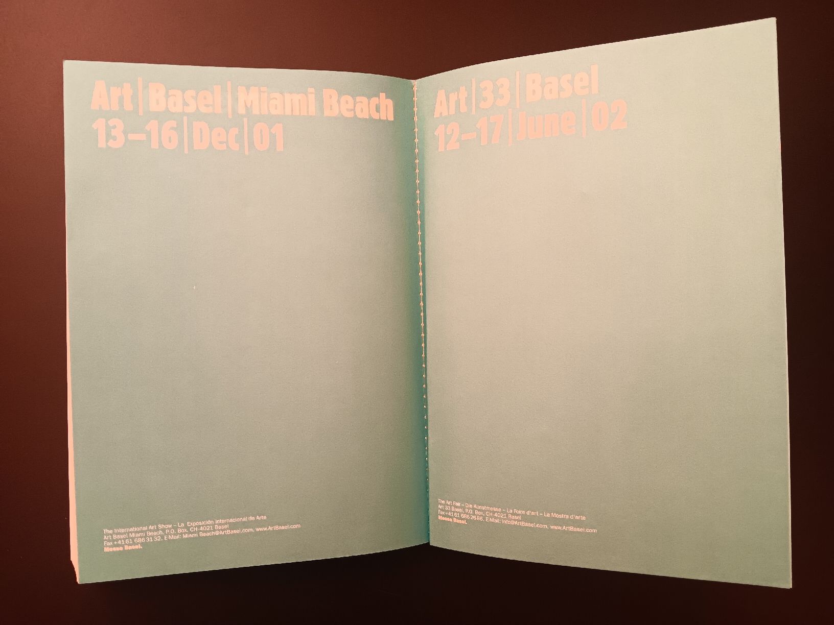 Libri: Catalogue Art Basel 32 (année 2001) – Usato da Lausanne venduto da Grabock 3