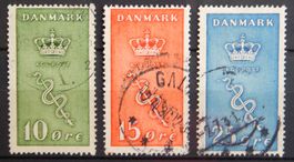 Dänemark Kat. 177-179 gest. 1929 Kat. 50 Euro