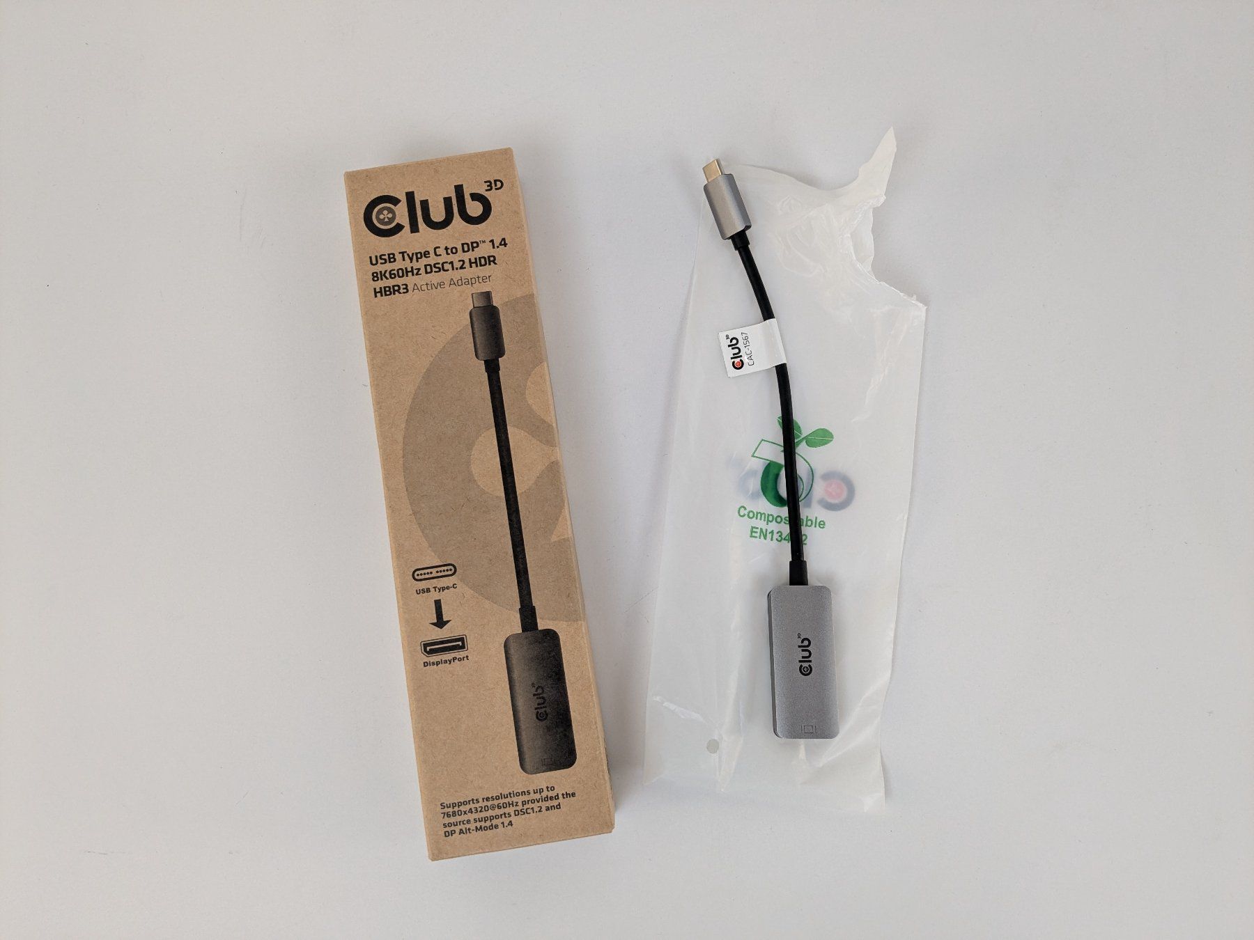 Lecteurs & Adaptateurs: CLUB 3D Adapter USB-C zu DisplayPort 1.4 – Neuf (Voir description) à Dintikon par Restwert_Dintikon