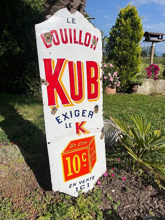 Maggi Insegne: Emailschild/ plaque émaillée KUB – Usato da Coppet venduto da squ_wy2d 2