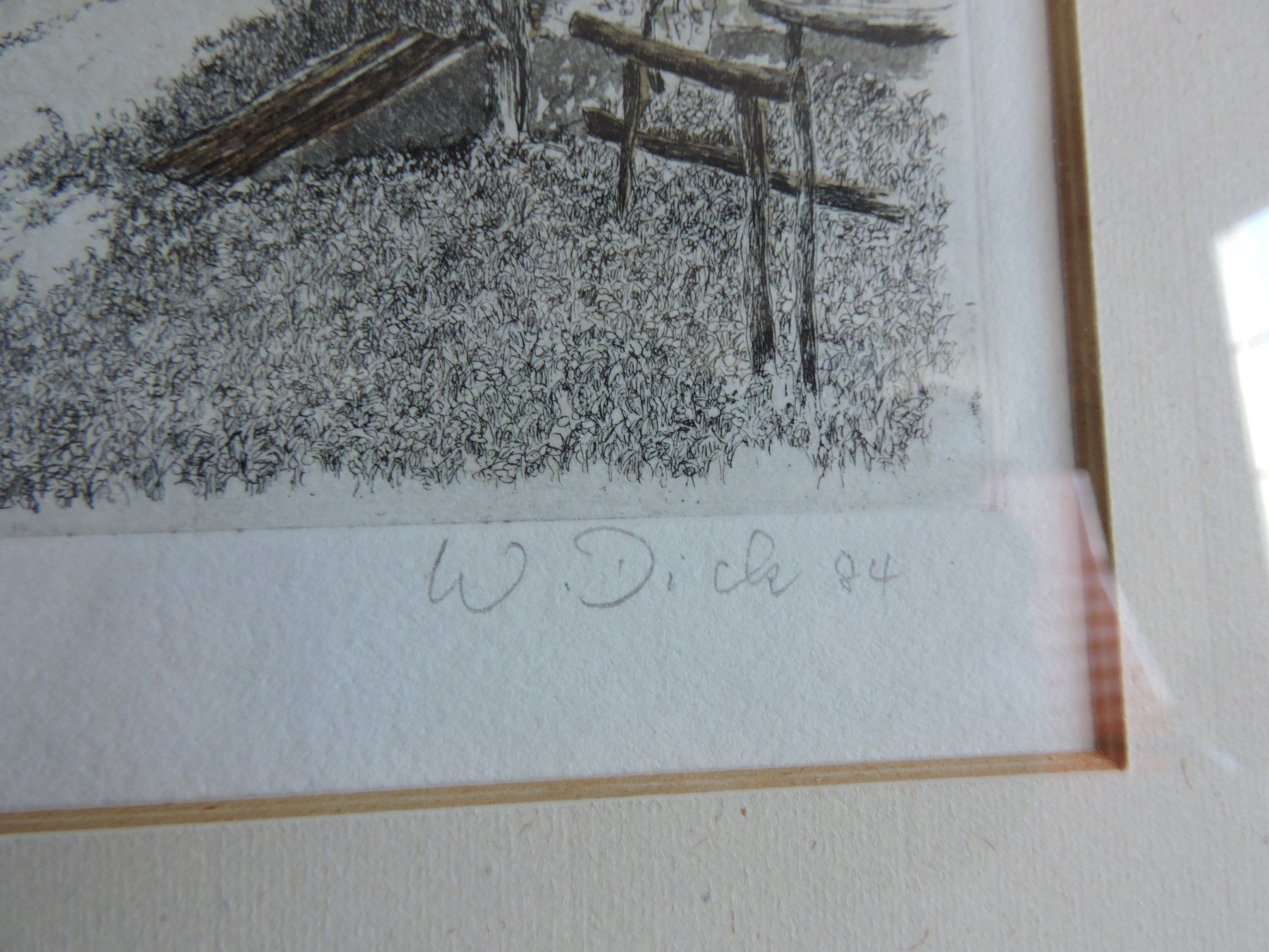Grafica & Litografie: Walter Dick Lithographie Auflage 8/30 – Usato da Hauptwil venduto da Borusse01 2