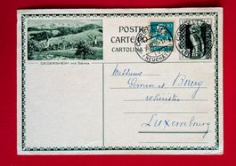 BILDPOSTKARTE DEGERSHEIM SÄNTIS CORCELLES LUXEMBOURG 1930