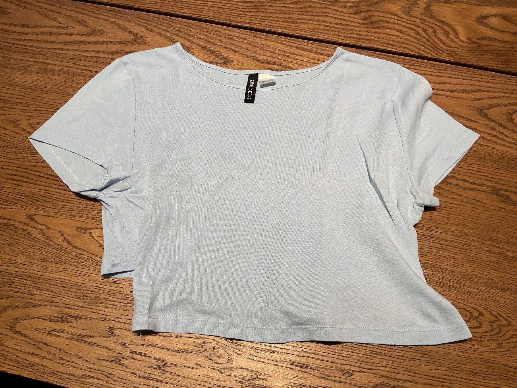 H&M T-shirts: H&M Sommertop Hellblau Grösse L Bändel – D'occasion à Würenlos par Chicca2004 1