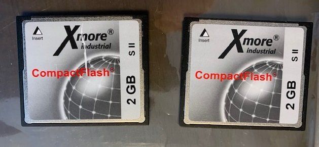 2 Stück Xmore CompactFlash 2 GB Industrial CF (Gebraucht) in ...