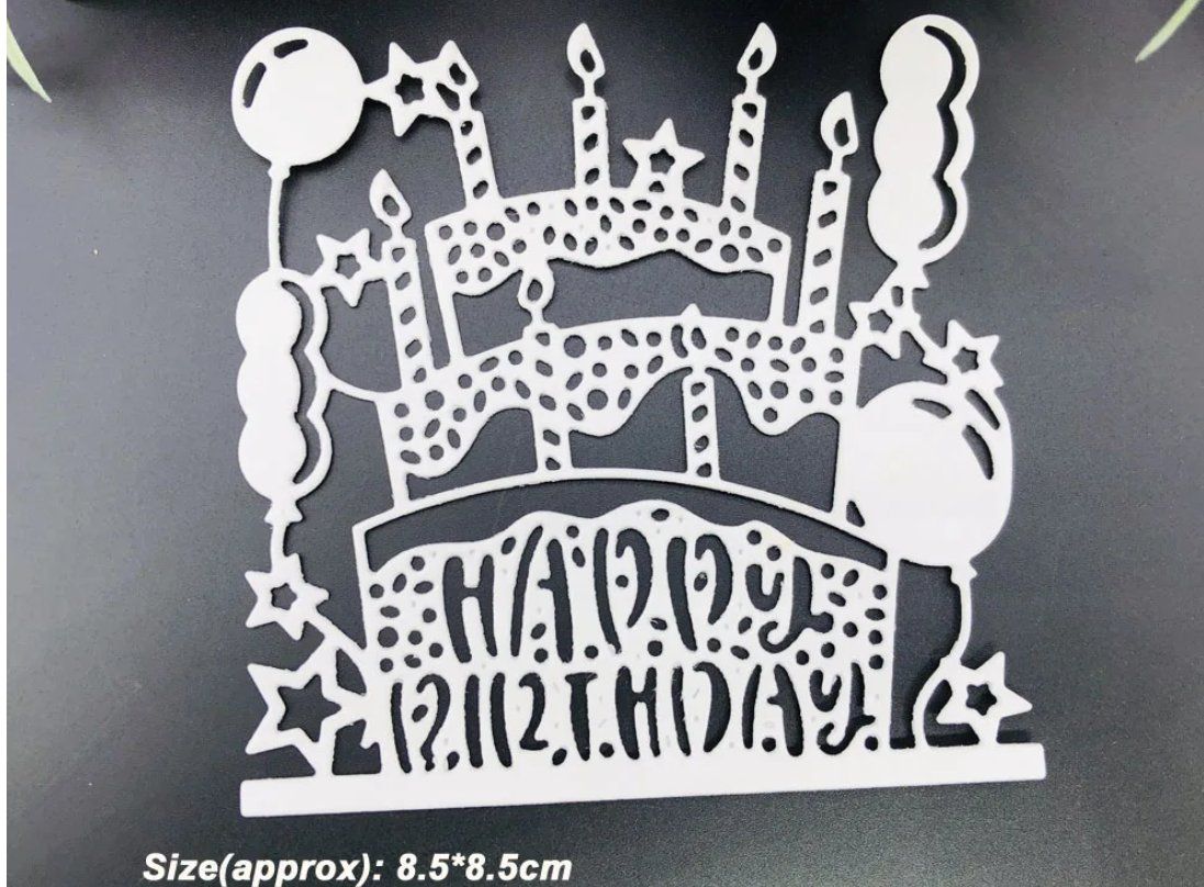 Sciablone: Neue Stanzschablone Geburtstag / Torte – Nuovo e nell'imballaggio originale da Effretikon venduto da wenuss