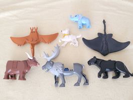 Lot de 7 figurines animaux Lego / 6 Lego tiere