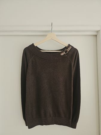 Ralph Lauren Brown Pullover with Golden Detail, M size🍂