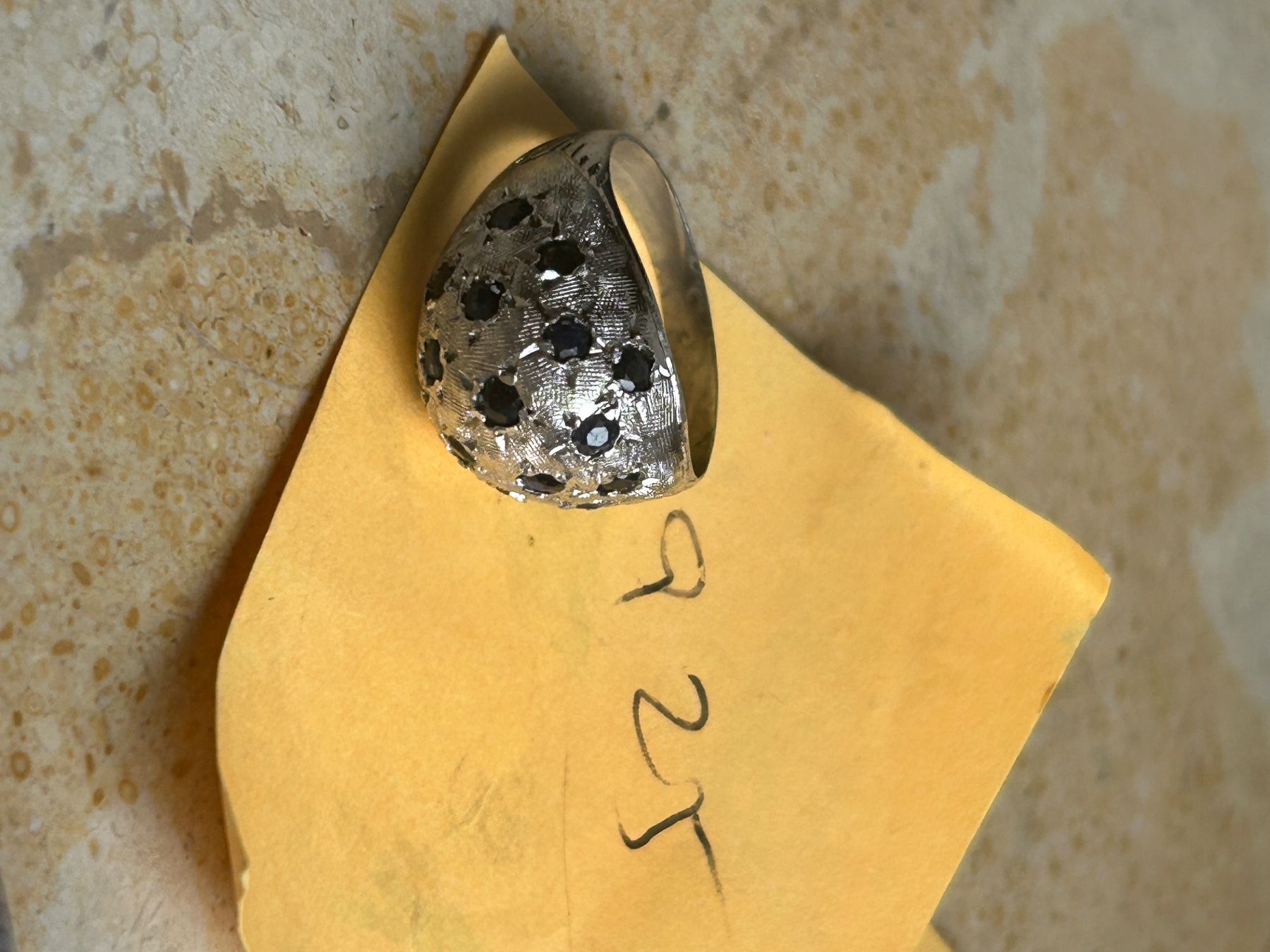 Anelli: Silberring BLUE SAPHIR STAR (54.5) – Usato da Basel venduto da bellespirit 4
