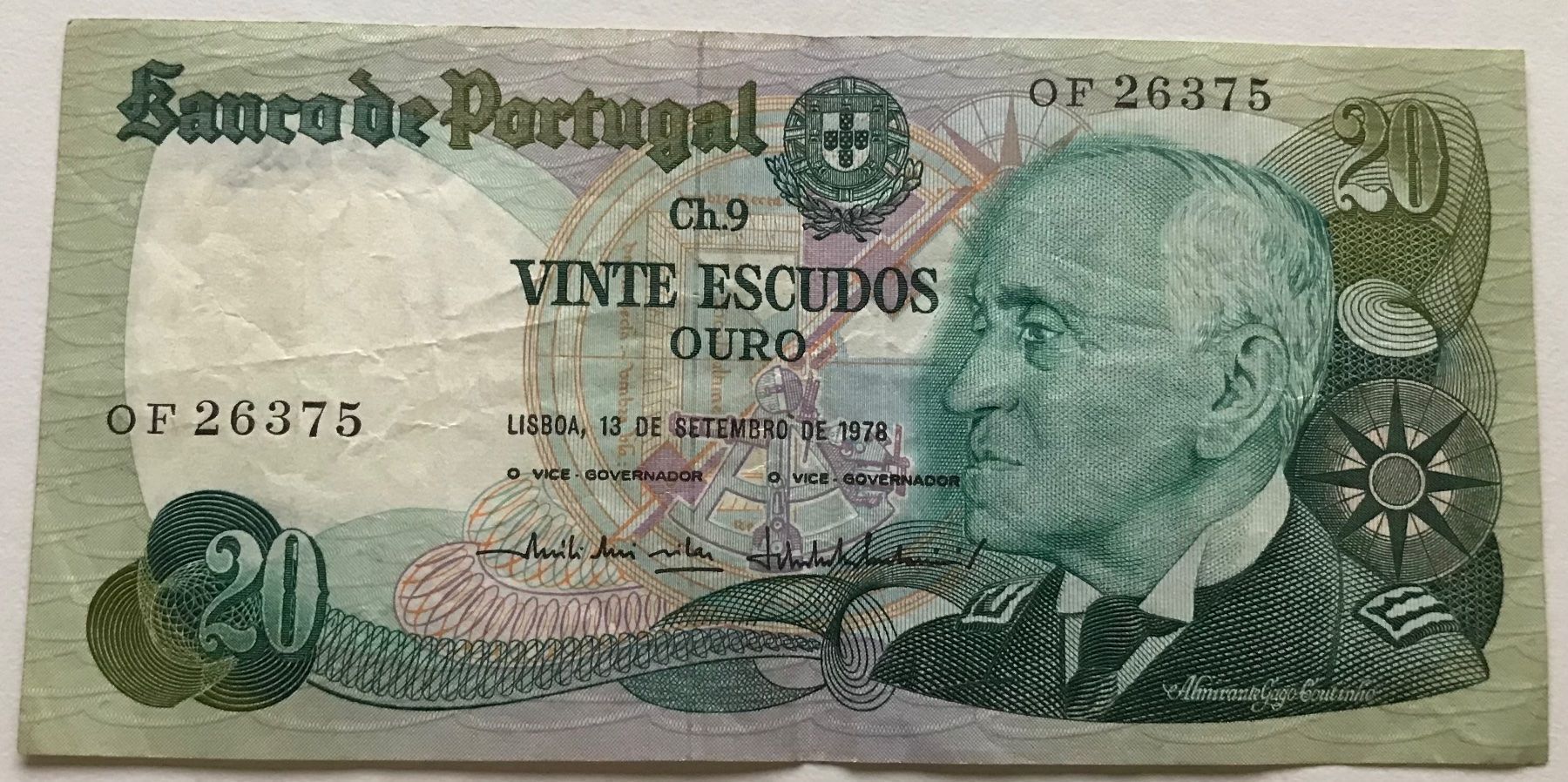 Banconote: Portugal 20 Escudos 1978 – Usato da Algetshausen venduto da Carrhard