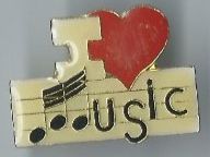 Pin - Herz mit Musik-Motiv