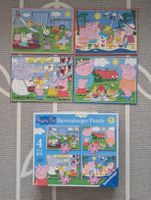 Peppa Wutz Puzzles Sommer 4er Set Mädchen Jungen