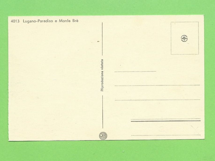 Cartoline postali: Lugano-Paradiso e  Monte Brè – Nuovo (secondo la descrizione) da Zürich venduto da t24_de 1